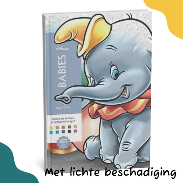 Coloriages Mystères Disney Babies, licht beschadigd