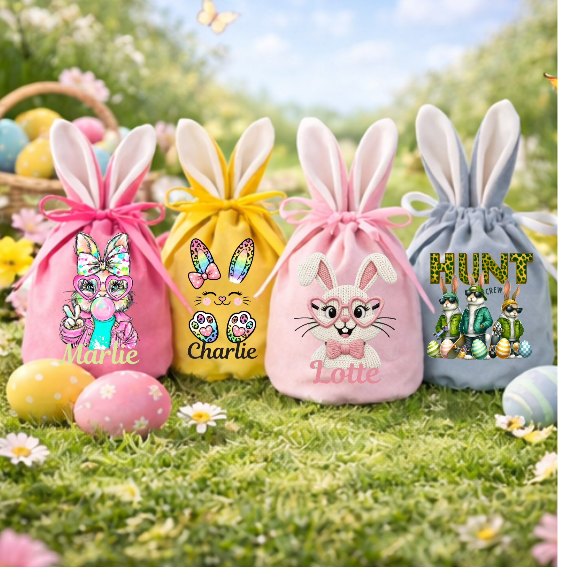 Fluweelzachte Paaszakjes met Naam