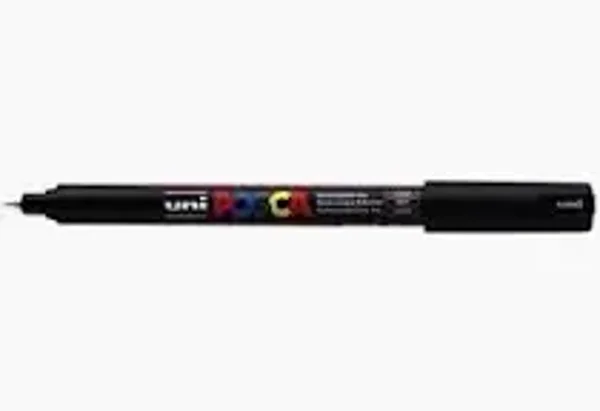 Posca PC-1MR Acrylstift Zwart 0,7mm – Ideaal voor Kleur op Nummer