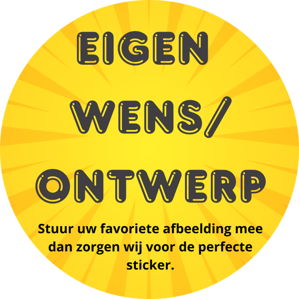 Gepersonaliseerde traktatiestickers met eigen afbeelding