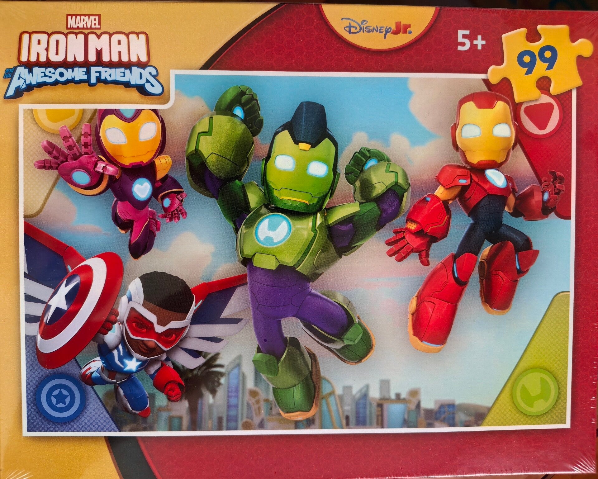 Puzzle Iron Man - Awesome Friends - 99 pièces - Clementoni