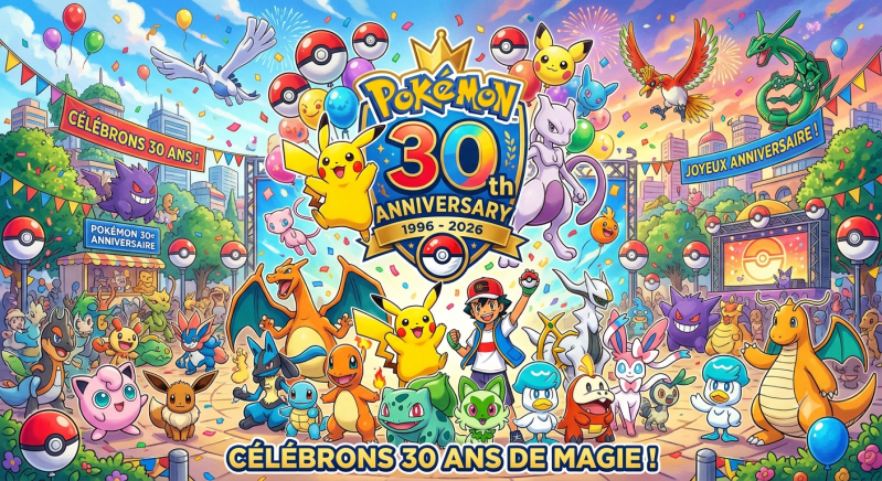 Pokemon,Pokemon company,ludibox,suisse, anniversaire 