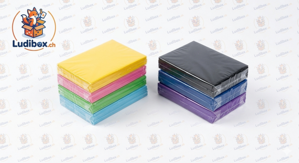 100 sleeves-Protège cartes colorées