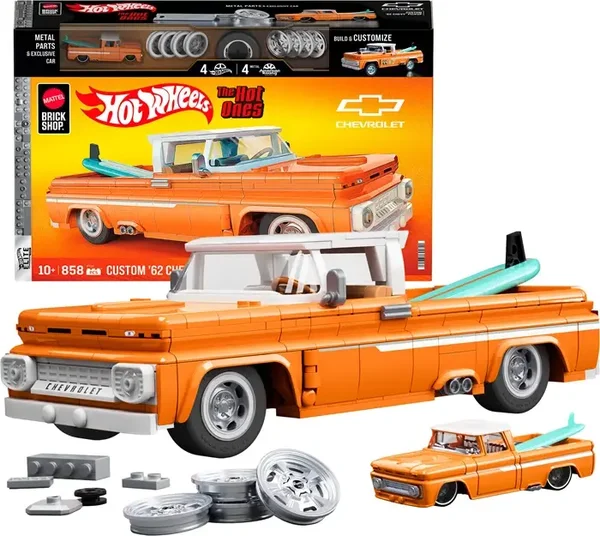 Mattel Bricks - Custom '62 Chevy Pickup Hot Wheels Elite Series, 858 pcs.