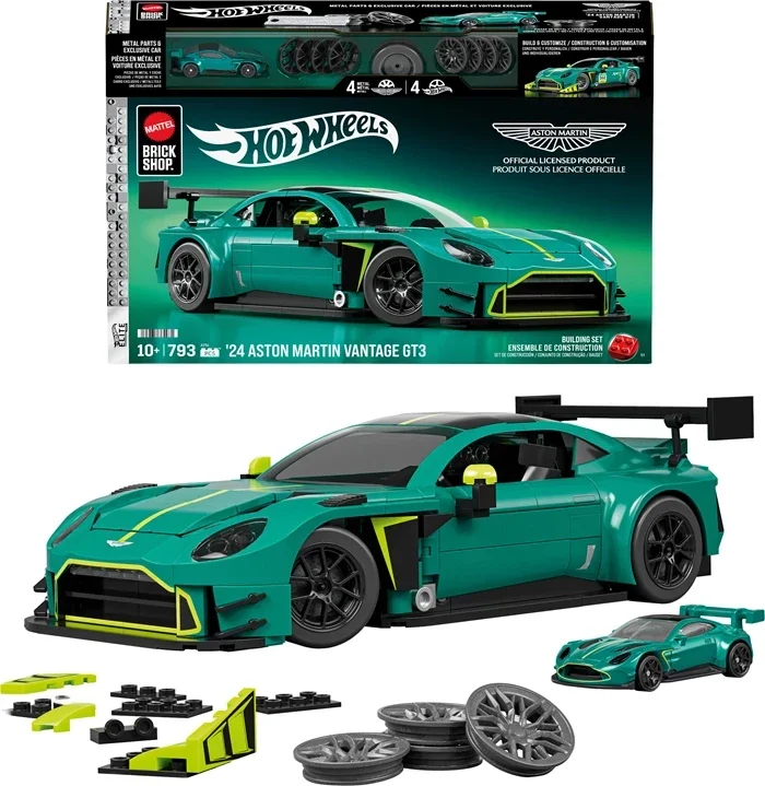 Mattel Bricks - Aston Martin Vantage GT3 '24 Hot Wheels Elite Series, 793 pcs.