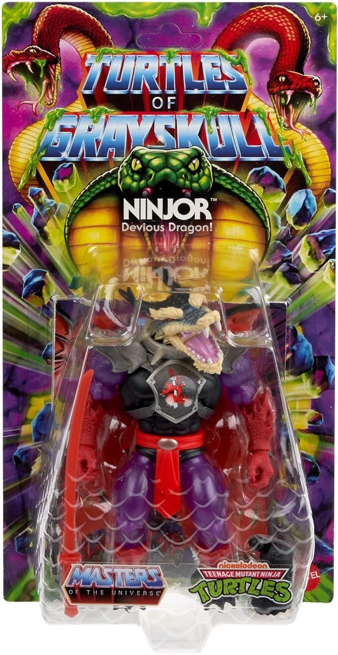 Mattel -  MOTU x TMNT : Turtles of Grayskull Figurine Mutated Ninjor