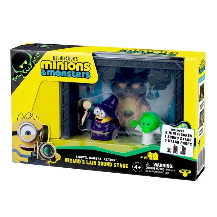 MINIONS Illumination's Monsters Wizard's Lair Sound Stage Action Figure Set | Ages 4+