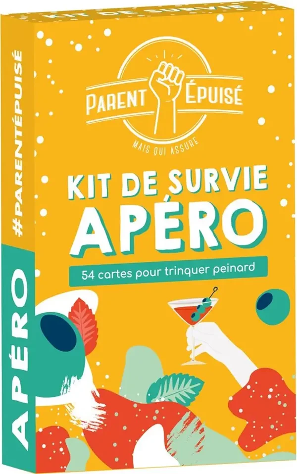 Jeu d’ambiance Asmodee Parent Epuisé Kit de Survie Apéro