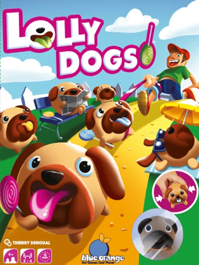 Blue Orange Lolly Dogs (fr-de-it-en-nl-sp-pl-ru)