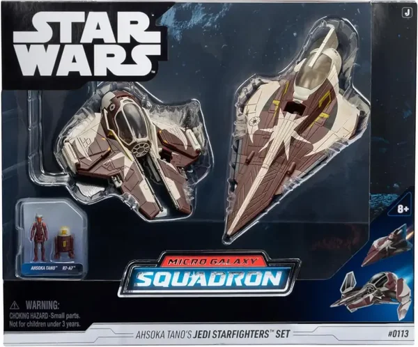 Jazwares Star Wars Micro Galaxy Squadron Ahsoka Tano Starfighter Evolution Battle Pack