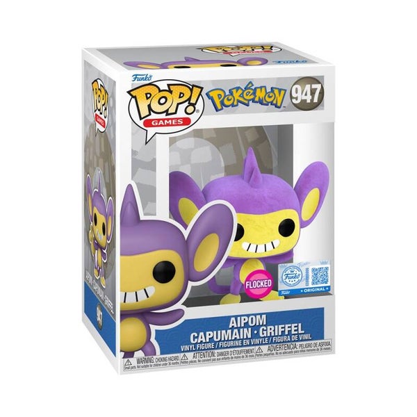 Funko POP! Games: Aipom (Pokémon) Special Edition (Flocked)