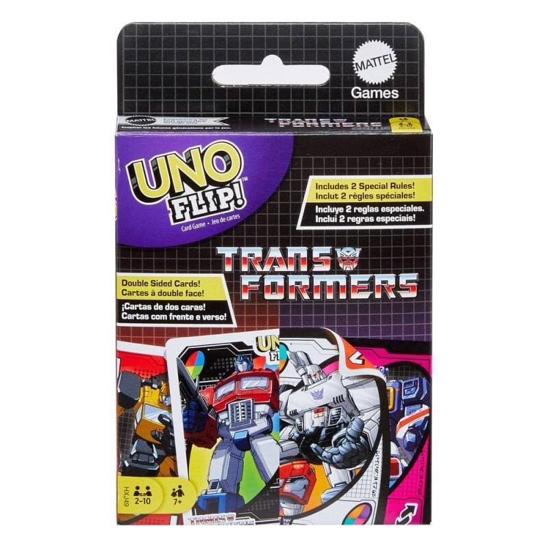 Mattel -  Games Uno Flip Transformers