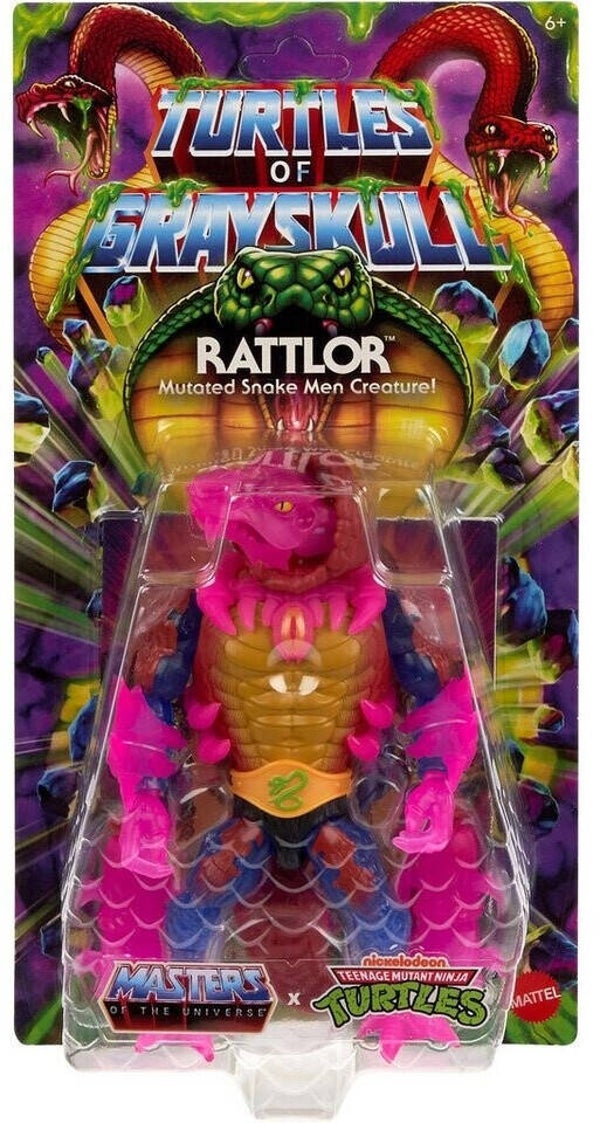 Mattel MOTU x TMNT : Turtles of Grayskull Figurine Rattlor