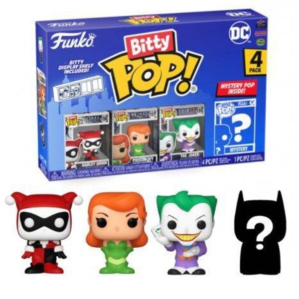 Funko DC - Harley Quinn - Bitty POP! Vinyl Figuren 4er-Pack 2,5 cm