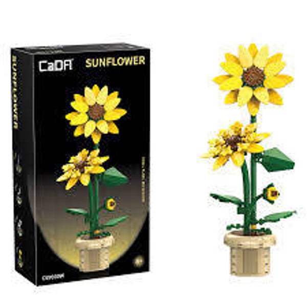 CaDA Pot de fleurs tournesol – 187 pièces – Brique à construire soi-même Modèle C59030W