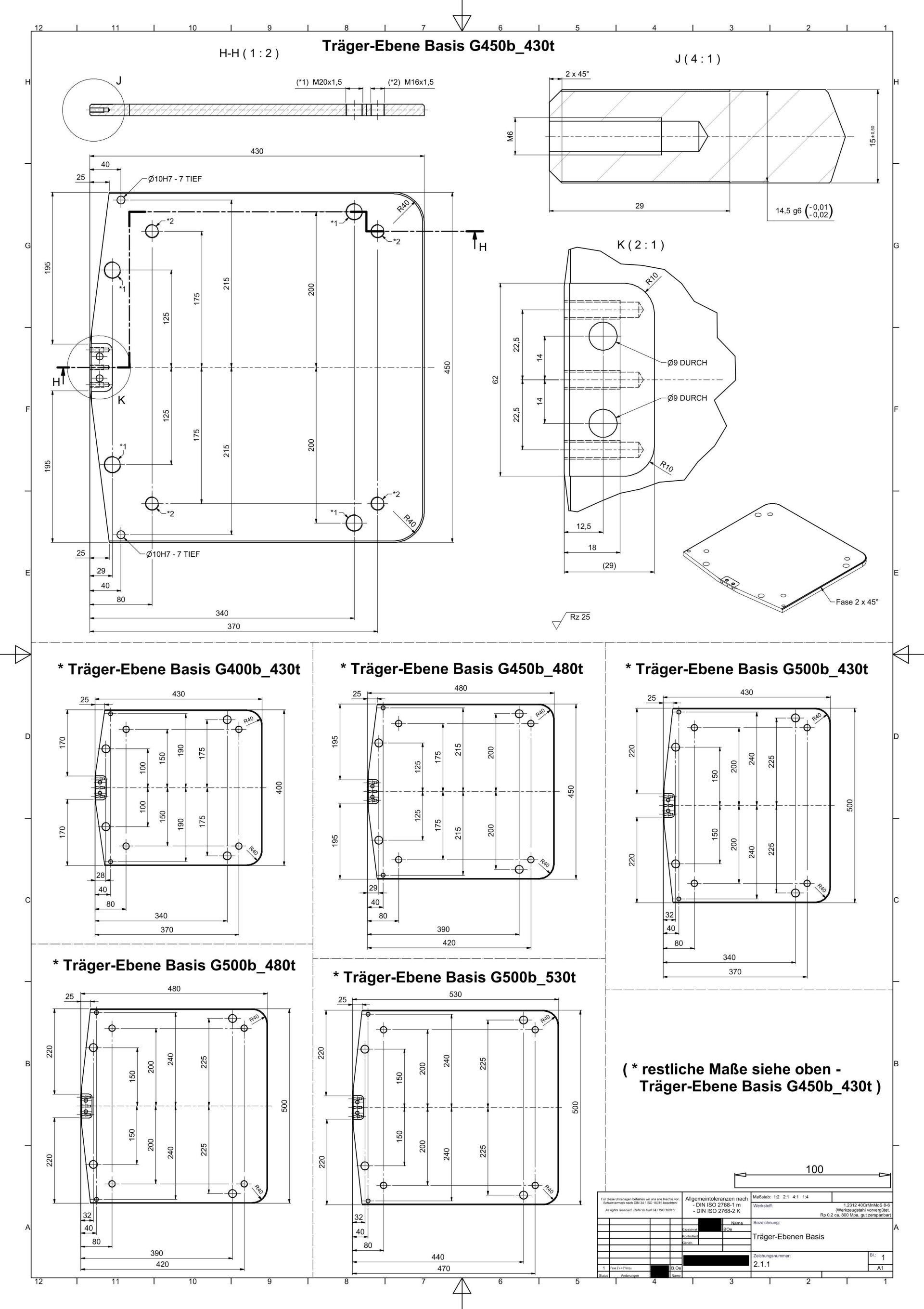 2D Technical Drawings