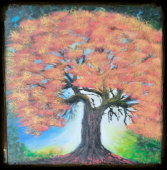 "Arbre de vie n°2 " Tableau 40 X 40 CM