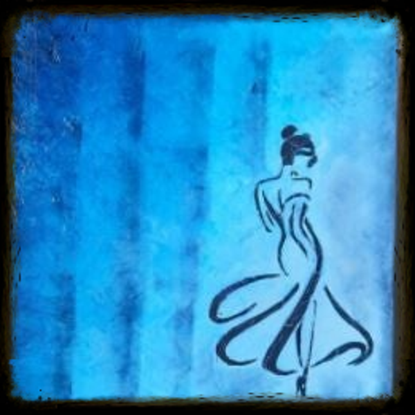 Mode femme 1 abstrait - Tableau 40 X 40 CM