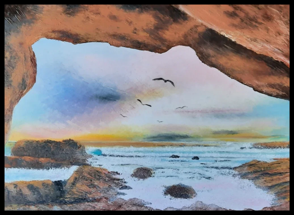 " Entre ciel et mer " Tableau 62 X 45 CM