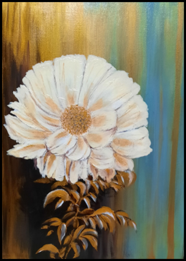 " FLEUR " Tableau 50 X 70 cm