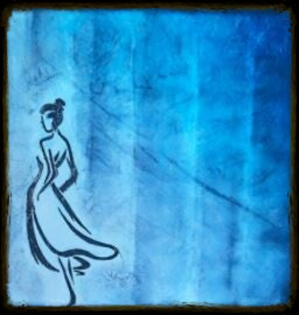 Mode femme 2 abstrait - Tableau 40 X 40 CM.