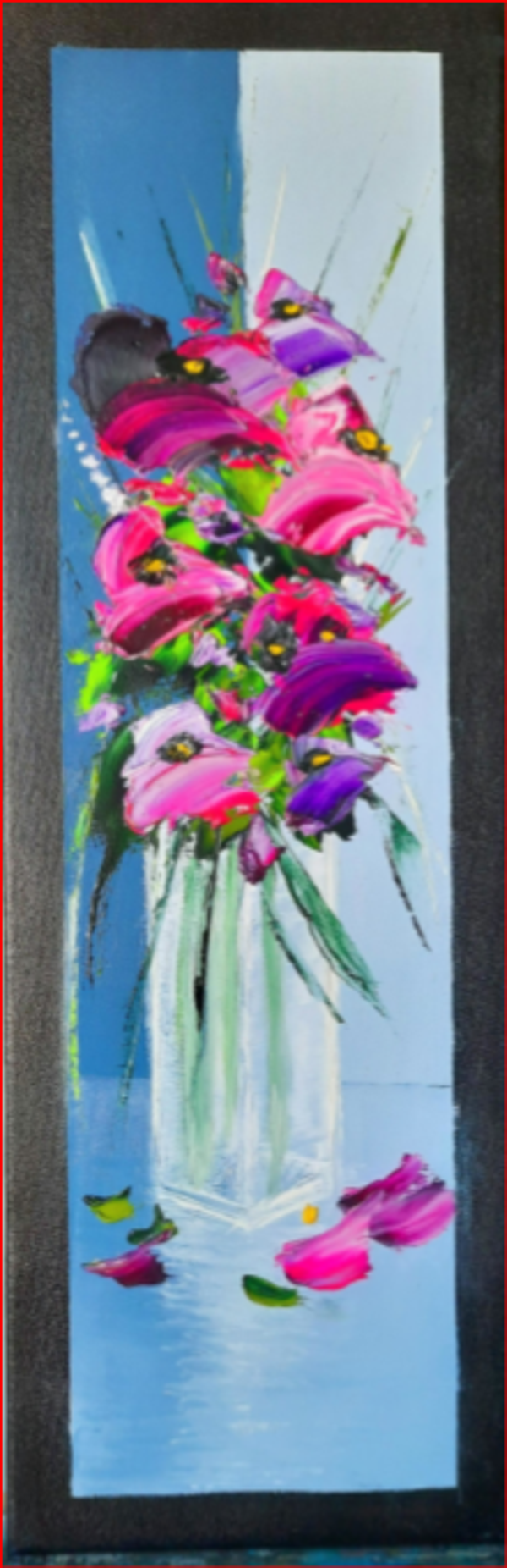 Bouquet rose abstrait