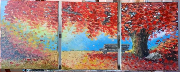 Triptique. Automne 2026. 3 tableaux 25 X 30 CM