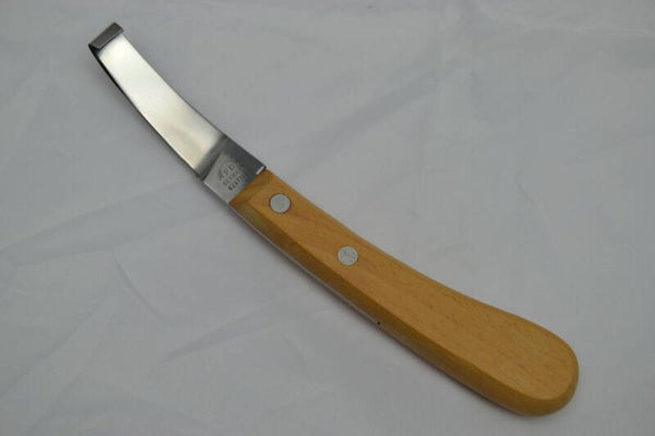 Hufmesser Dick Tradition Holzgriff mit breiter Klinge rechts 62471