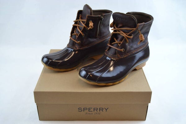 Sperry Saltwater Core wasserfeste Stallschuhe hellbraun dunkelbraun