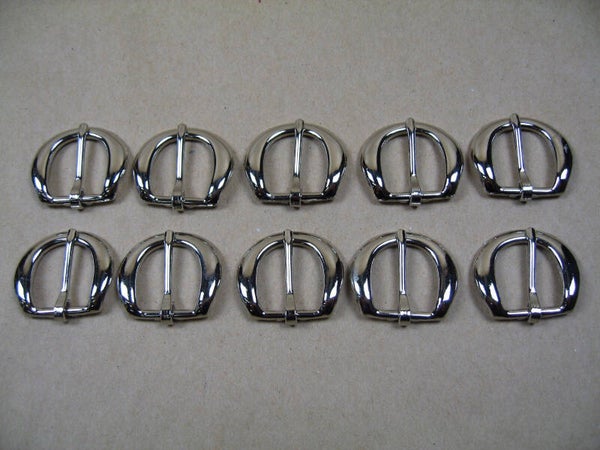 Trensenschnallen Gürtelschnallen Half Swage silber 10 oder 100 Stück