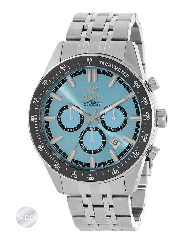 Reloj Cronógrafo Men Turquesa.