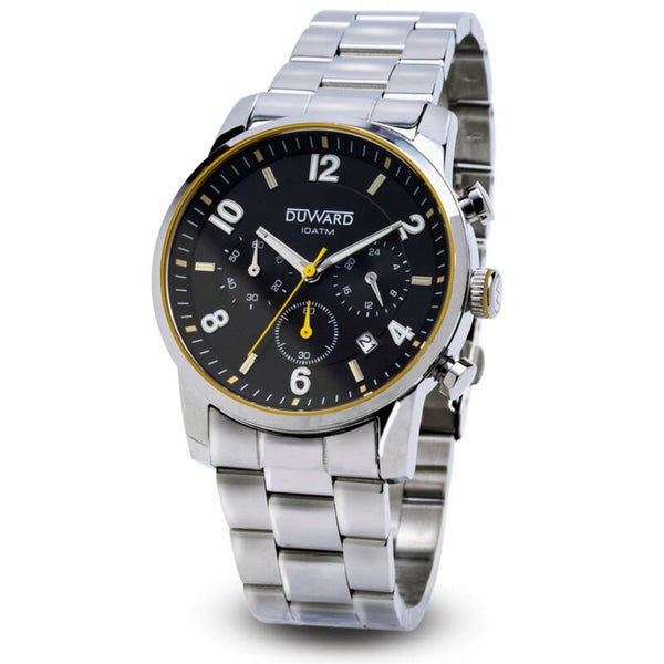 Reloj Acero Cronógrafo Amarillo Spark.