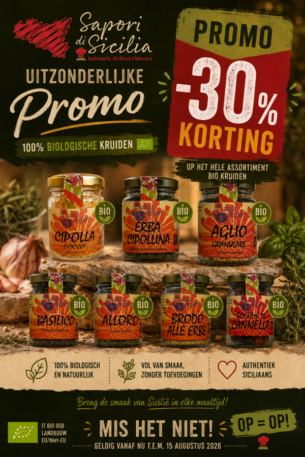 “PROMO -30%” - Biologische kruiden