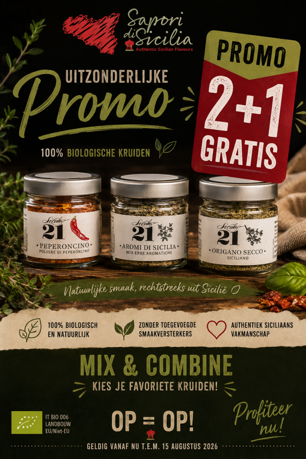 “PROMO 2 + 1 GRATIS” - Bio Kruiden Secolo21