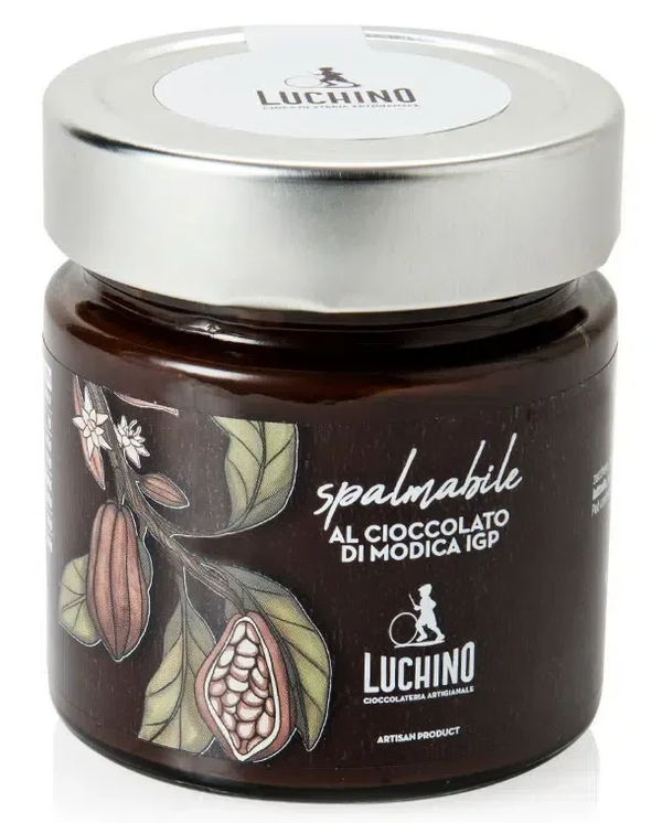 Chocoladepasta met Chocolade van Modica IGP 200g - "Crema Spalmabile al Cioccolato di Modica IGP"