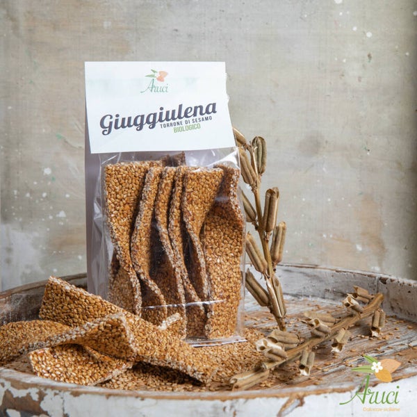 Giuggiulena BIO – krokante nougat van Siciliaanse sesam 100g
