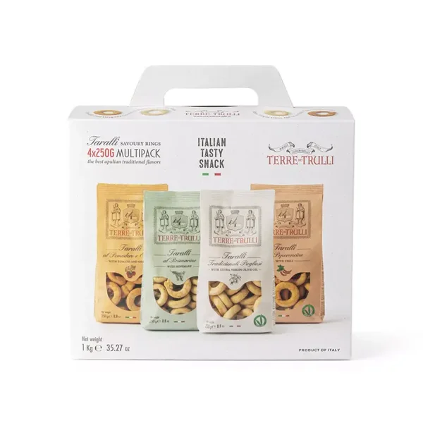 Taralli Pugliesi Box - Multipack 4x250g Traditionele smaken