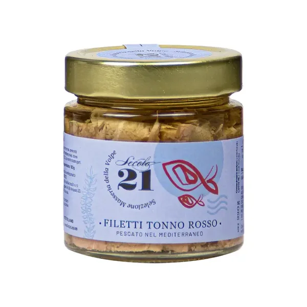 Filets van blauwvintonijn 220g - "Filetti di Tonno Rosso"