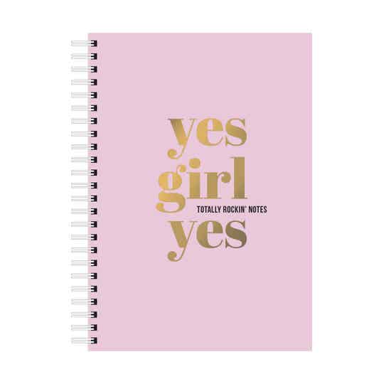 NOTEBOOK PINK ‘YES GIRL YES’
