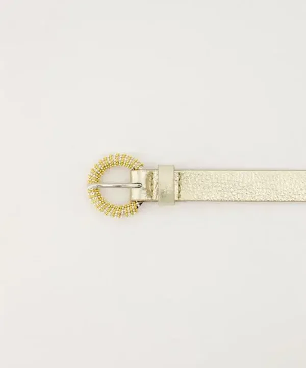 Riem met gouden gesp - goud