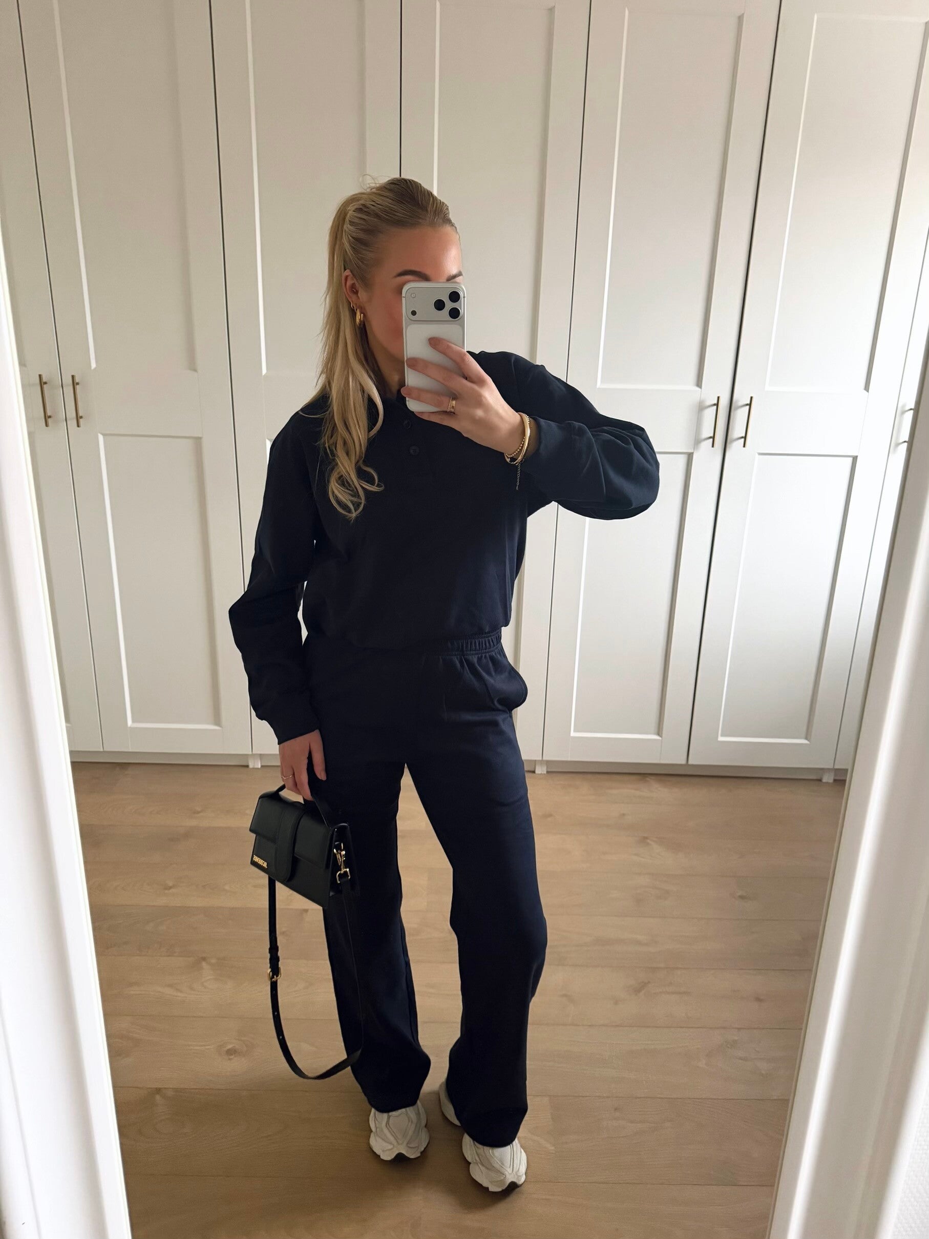 Twee delige set met kraag - blauw