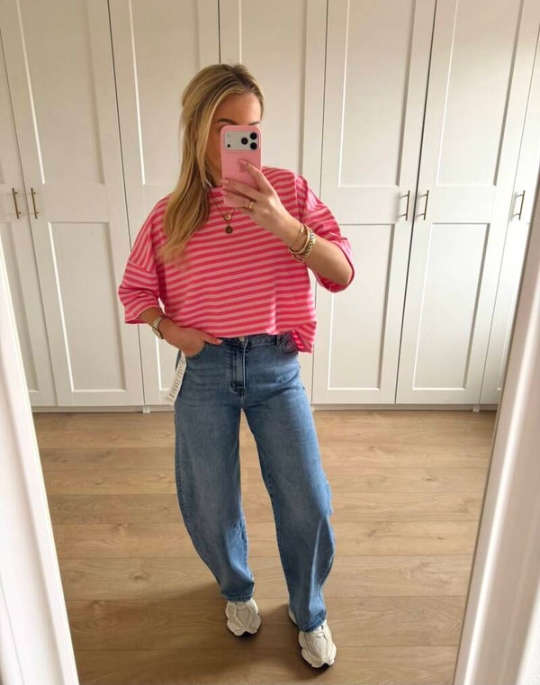 Barrel jeans - blauw