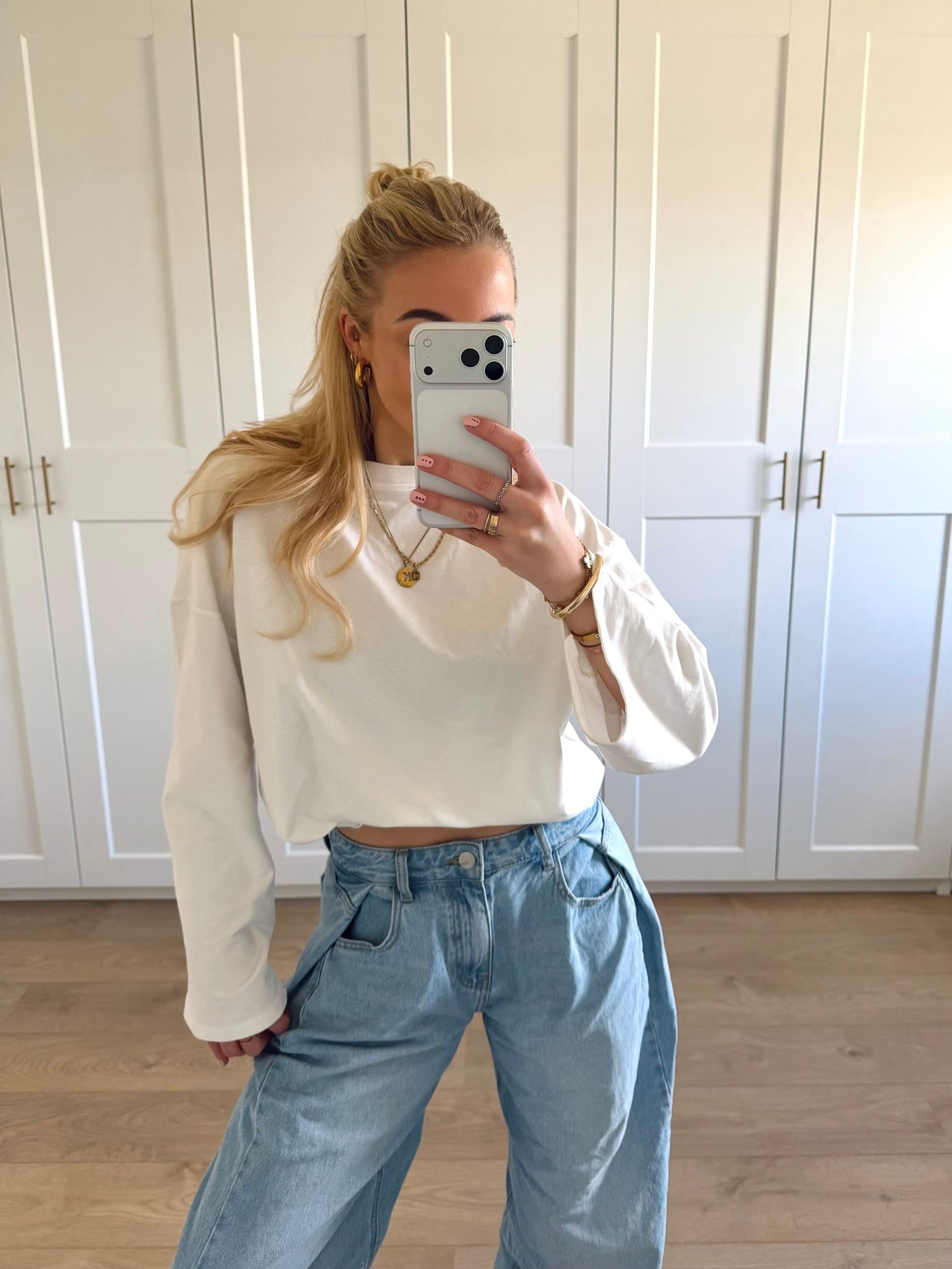 Basic longsleeve - wit