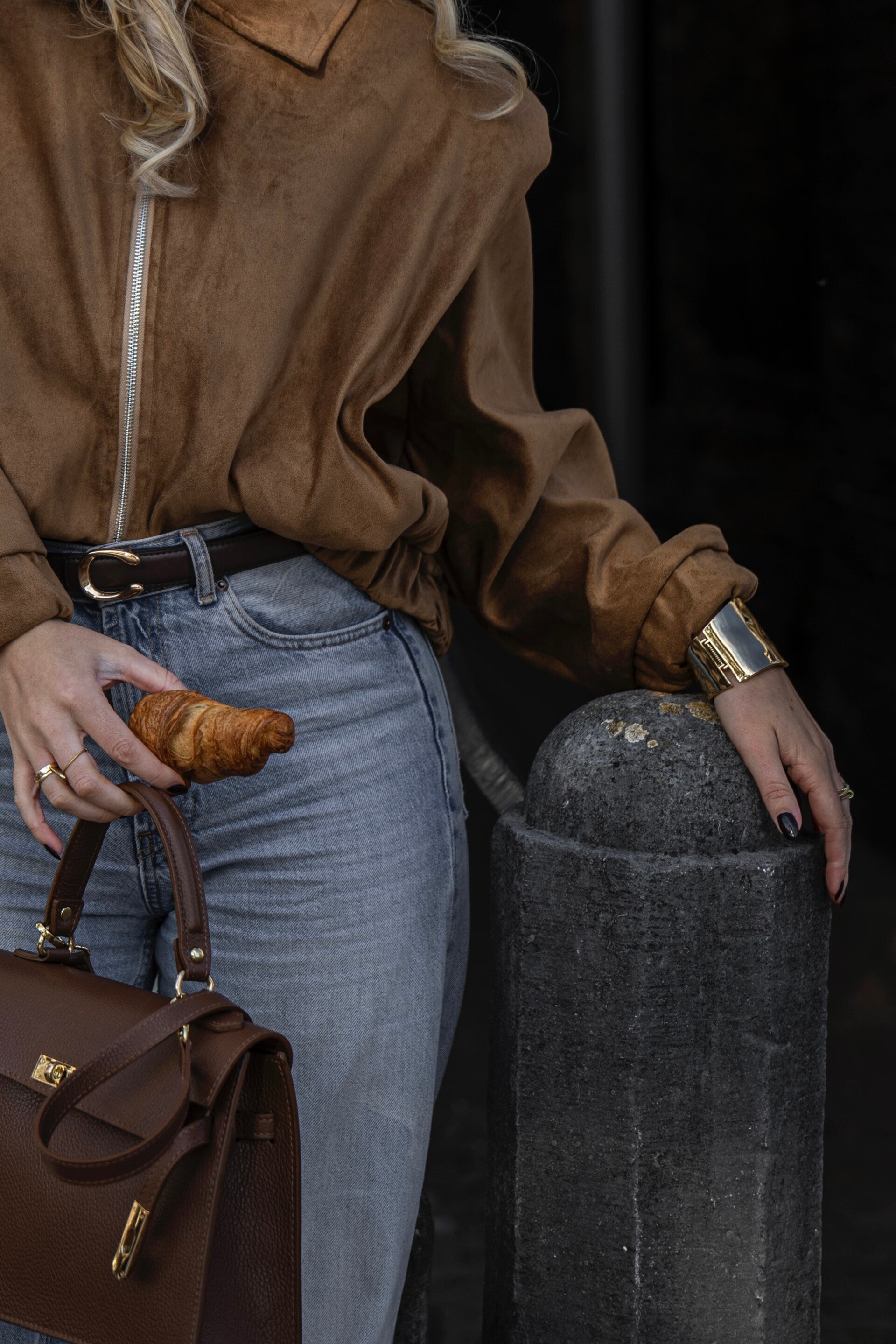 Cuff armband big 2 - gold