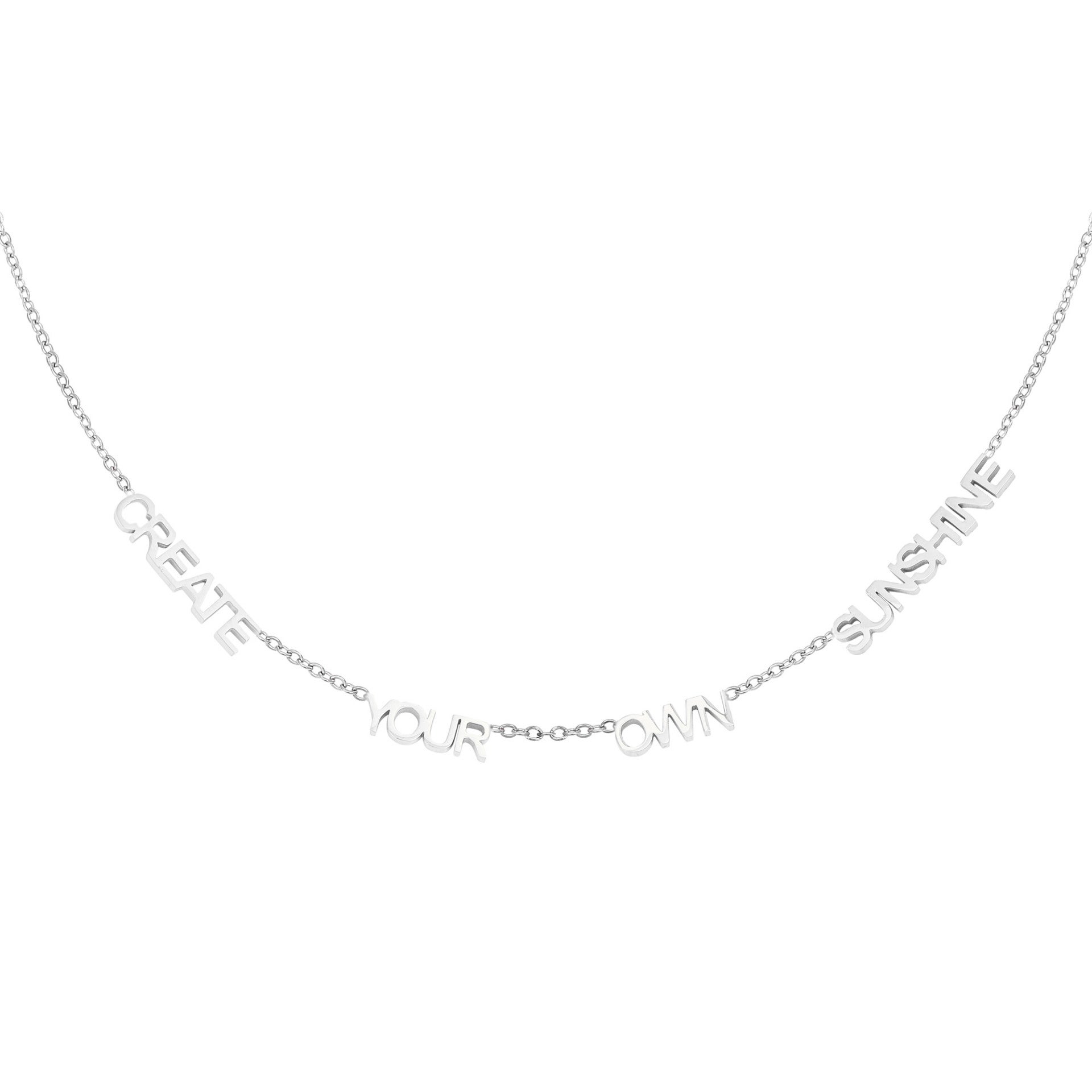 CREATE YOUR OWN SUNSHINE NECKLACE SILVER