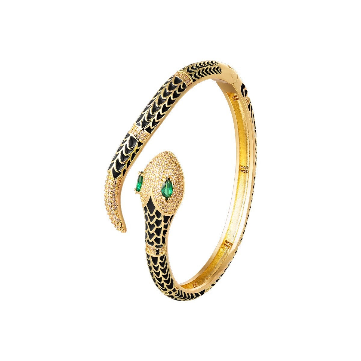 SNAKE BRACELET GOLD/BLACK