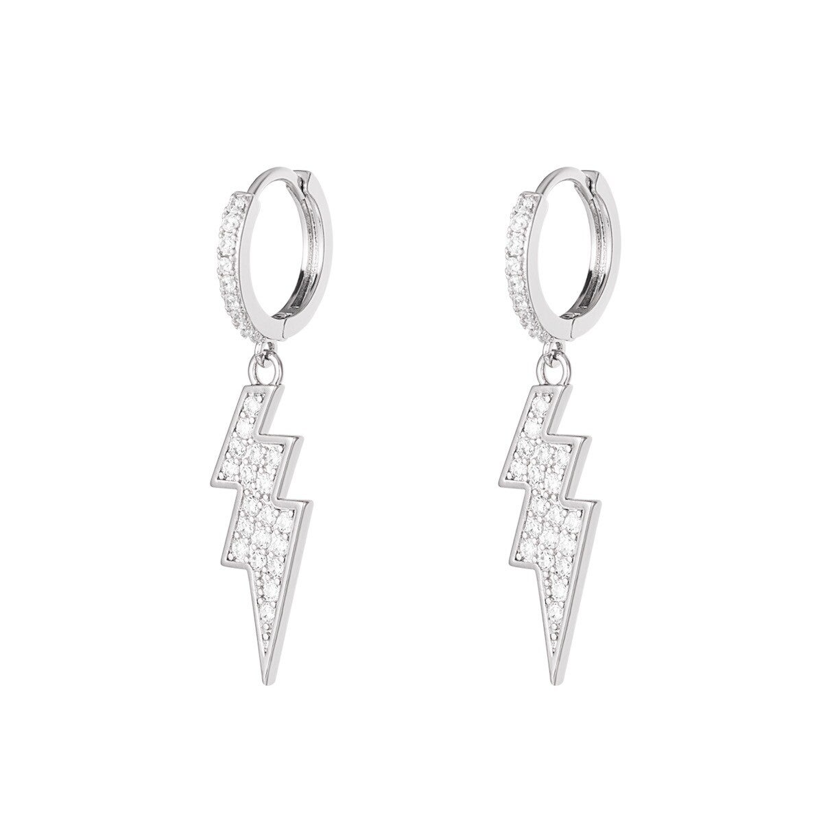LIGHTNING EARRINGS SILVER