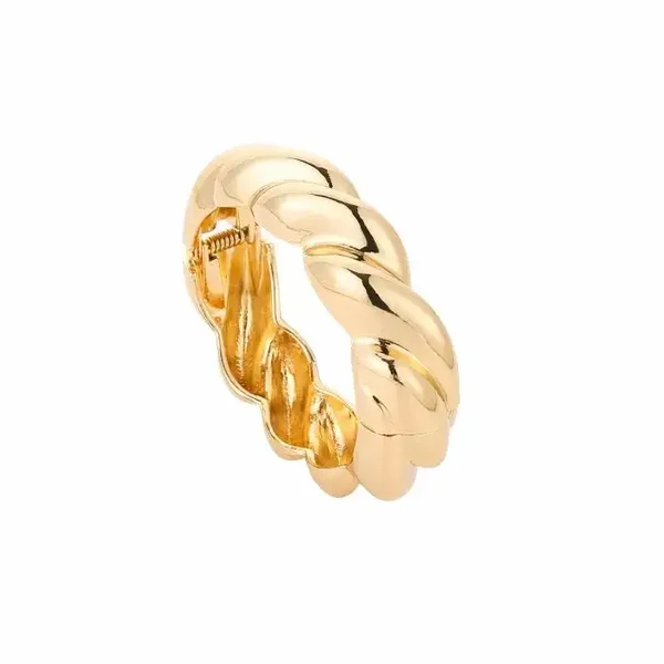 Cuff armband swirl - gold