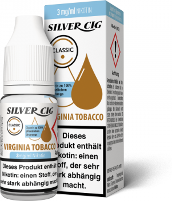 Silver-Cig Virgina Tobacco 3mg/ml Nikotin 10ml