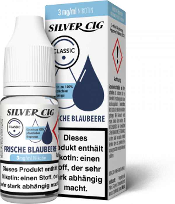 Silver-Cig Frische Blaubeere 3mg/ml Nikotin 10ml